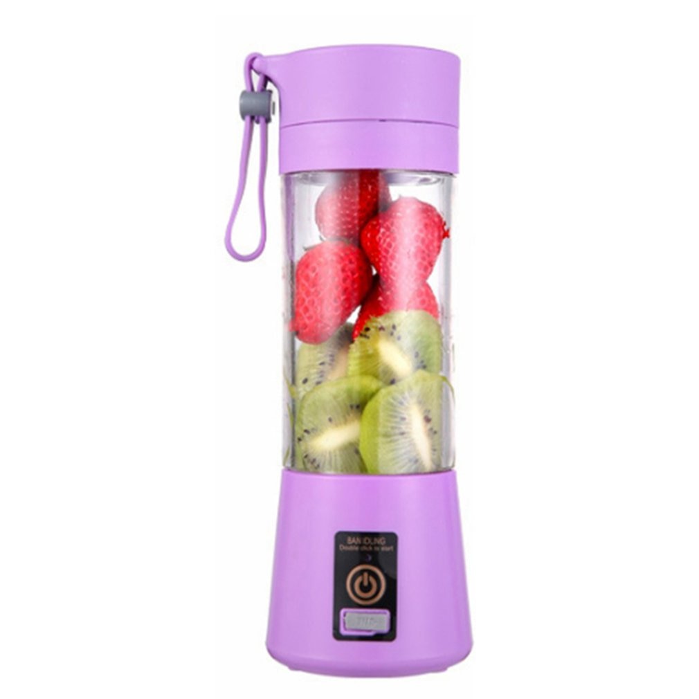 Draagbare mini elektrische usb mixer elektrische fruitpers machine, smoothie blender mini keukenmachine persoonlijke blender cup sap blenders Draagbare groothandel, draagbare blender mini 380 ml, kleine blender draagbare citruspers