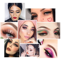 SHIDISHANGPIN 3/5/16 Pairs Natural Long False Eyelashes Dramatic Fluffy 3D Mink Lashes Wispy Wholesale Eye Lashes Thick Soft