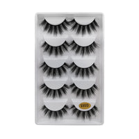 SHIDISHANGPIN 3/5/16 Pairs Natural Long False Eyelashes Dramatic Fluffy 3D Mink Lashes Wispy Wholesale Eye Lashes Thick Soft