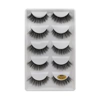 SHIDISHANGPIN 3/5/16 Pairs Natural Long False Eyelashes Dramatic Fluffy 3D Mink Lashes Wispy Wholesale Eye Lashes Thick Soft