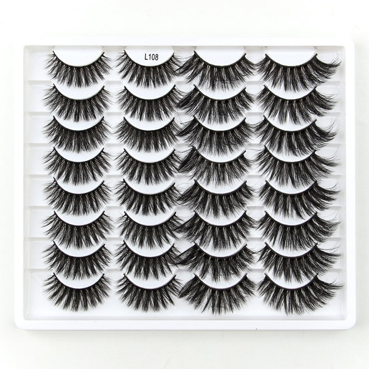 SHIDISHANGPIN 3/5/16 Pairs Natural Long False Eyelashes Dramatic Fluffy 3D Mink Lashes Wispy Wholesale Eye Lashes Thick Soft