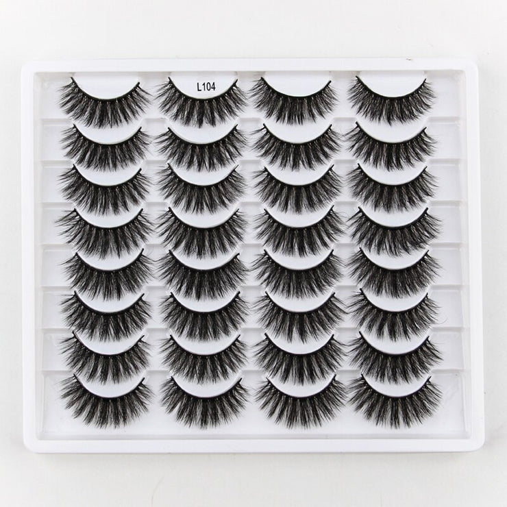 SHIDISHANGPIN 3/5/16 Pairs Natural Long False Eyelashes Dramatic Fluffy 3D Mink Lashes Wispy Wholesale Eye Lashes Thick Soft