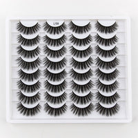 SHIDISHANGPIN 3/5/16 Pairs Natural Long False Eyelashes Dramatic Fluffy 3D Mink Lashes Wispy Wholesale Eye Lashes Thick Soft