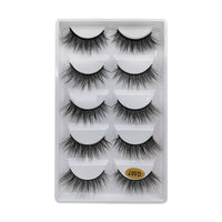 SHIDISHANGPIN 3/5/16 Pairs Natural Long False Eyelashes Dramatic Fluffy 3D Mink Lashes Wispy Wholesale Eye Lashes Thick Soft