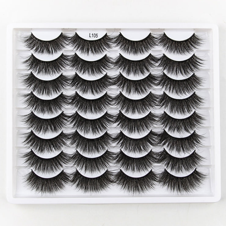 SHIDISHANGPIN 3/5/16 Pairs Natural Long False Eyelashes Dramatic Fluffy 3D Mink Lashes Wispy Wholesale Eye Lashes Thick Soft