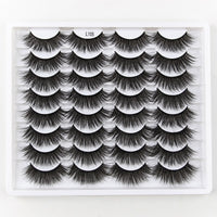 SHIDISHANGPIN 3/5/16 Pairs Natural Long False Eyelashes Dramatic Fluffy 3D Mink Lashes Wispy Wholesale Eye Lashes Thick Soft