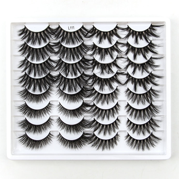 SHIDISHANGPIN 3/5/16 Pairs Natural Long False Eyelashes Dramatic Fluffy 3D Mink Lashes Wispy Wholesale Eye Lashes Thick Soft
