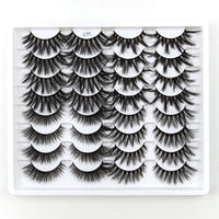 SHIDISHANGPIN 3/5/16 Pairs Natural Long False Eyelashes Dramatic Fluffy 3D Mink Lashes Wispy Wholesale Eye Lashes Thick Soft