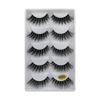 SHIDISHANGPIN 3/5/16 Pairs Natural Long False Eyelashes Dramatic Fluffy 3D Mink Lashes Wispy Wholesale Eye Lashes Thick Soft