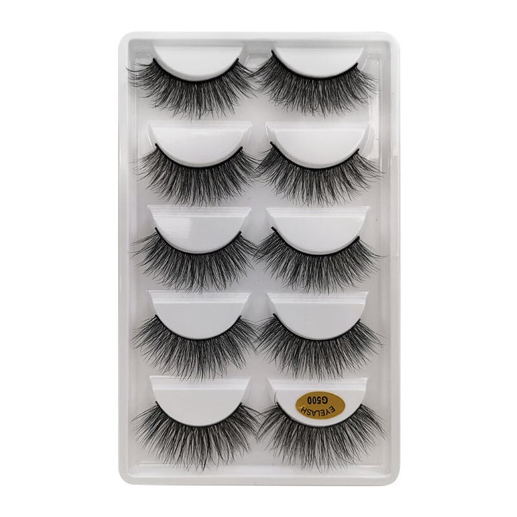 SHIDISHANGPIN 3/5/16 Pairs Natural Long False Eyelashes Dramatic Fluffy 3D Mink Lashes Wispy Wholesale Eye Lashes Thick Soft