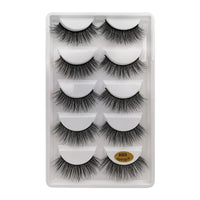 SHIDISHANGPIN 3/5/16 Pairs Natural Long False Eyelashes Dramatic Fluffy 3D Mink Lashes Wispy Wholesale Eye Lashes Thick Soft