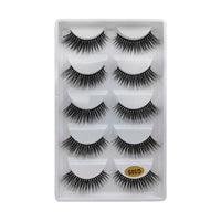 SHIDISHANGPIN 3/5/16 Pairs Natural Long False Eyelashes Dramatic Fluffy 3D Mink Lashes Wispy Wholesale Eye Lashes Thick Soft