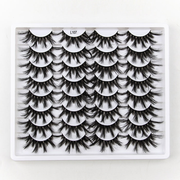 SHIDISHANGPIN 3/5/16 Pairs Natural Long False Eyelashes Dramatic Fluffy 3D Mink Lashes Wispy Wholesale Eye Lashes Thick Soft