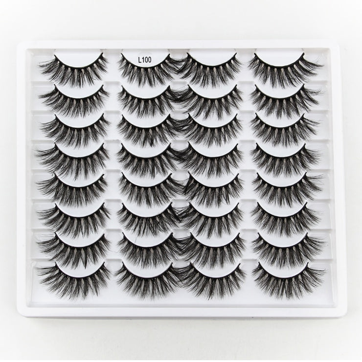 SHIDISHANGPIN 3/5/16 Pairs Natural Long False Eyelashes Dramatic Fluffy 3D Mink Lashes Wispy Wholesale Eye Lashes Thick Soft