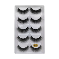 SHIDISHANGPIN 3/5/16 Pairs Natural Long False Eyelashes Dramatic Fluffy 3D Mink Lashes Wispy Wholesale Eye Lashes Thick Soft