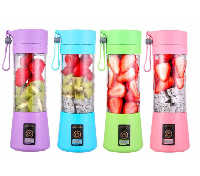 Draagbare mini elektrische usb mixer elektrische fruitpers machine, smoothie blender mini keukenmachine persoonlijke blender cup sap blenders Draagbare groothandel, draagbare blender mini 380 ml, kleine blender draagbare citruspers