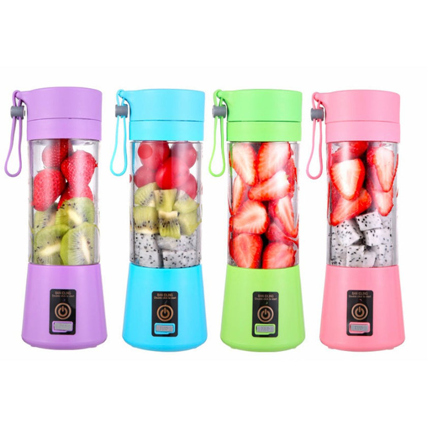Draagbare mini elektrische usb mixer elektrische fruitpers machine, smoothie blender mini keukenmachine persoonlijke blender cup sap blenders Draagbare groothandel, draagbare blender mini 380 ml, kleine blender draagbare citruspers