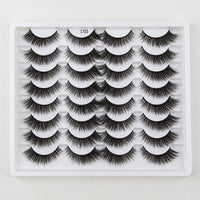 SHIDISHANGPIN 3/5/16 Pairs Natural Long False Eyelashes Dramatic Fluffy 3D Mink Lashes Wispy Wholesale Eye Lashes Thick Soft