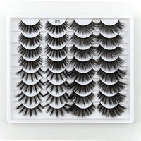 SHIDISHANGPIN 3/5/16 Pairs Natural Long False Eyelashes Dramatic Fluffy 3D Mink Lashes Wispy Wholesale Eye Lashes Thick Soft