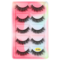 SHIDISHANGPIN 3/5/16 Pairs Natural Long False Eyelashes Dramatic Fluffy 3D Mink Lashes Wispy Wholesale Eye Lashes Thick Soft