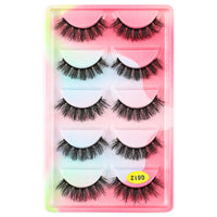 SHIDISHANGPIN 3/5/16 Pairs Natural Long False Eyelashes Dramatic Fluffy 3D Mink Lashes Wispy Wholesale Eye Lashes Thick Soft