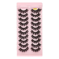 SHIDISHANGPIN 3/5/16 Pairs Natural Long False Eyelashes Dramatic Fluffy 3D Mink Lashes Wispy Wholesale Eye Lashes Thick Soft