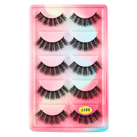 SHIDISHANGPIN 3/5/16 Pairs Natural Long False Eyelashes Dramatic Fluffy 3D Mink Lashes Wispy Wholesale Eye Lashes Thick Soft