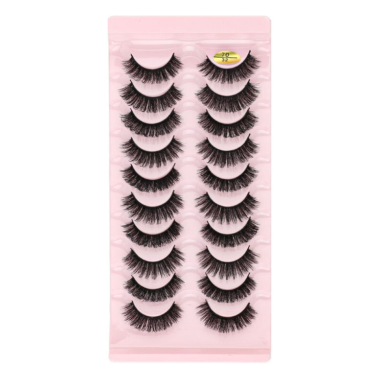 SHIDISHANGPIN 3/5/16 Pairs Natural Long False Eyelashes Dramatic Fluffy 3D Mink Lashes Wispy Wholesale Eye Lashes Thick Soft