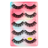 SHIDISHANGPIN 3/5/16 Pairs Natural Long False Eyelashes Dramatic Fluffy 3D Mink Lashes Wispy Wholesale Eye Lashes Thick Soft