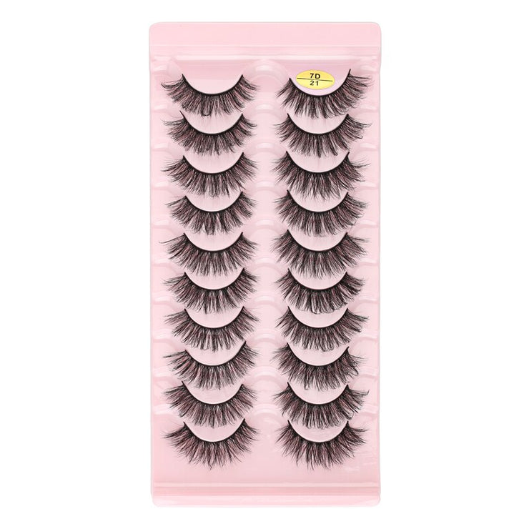 SHIDISHANGPIN 3/5/16 Pairs Natural Long False Eyelashes Dramatic Fluffy 3D Mink Lashes Wispy Wholesale Eye Lashes Thick Soft