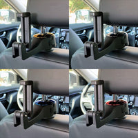Onze hoofdsteunhaak biedt een gemakkelijke en veilige manier om je spullen vast te houden terwijl je aan het rijden bent.