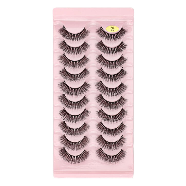 SHIDISHANGPIN 3/5/16 Pairs Natural Long False Eyelashes Dramatic Fluffy 3D Mink Lashes Wispy Wholesale Eye Lashes Thick Soft