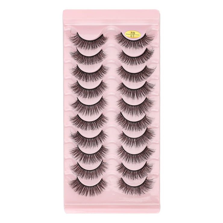 SHIDISHANGPIN 3/5/16 Pairs Natural Long False Eyelashes Dramatic Fluffy 3D Mink Lashes Wispy Wholesale Eye Lashes Thick Soft